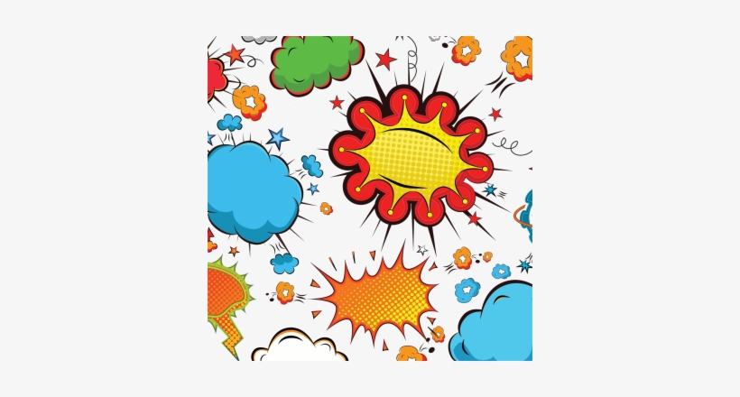 Colorful Comic Speech Bubbles Composition Collection,, transparent png download