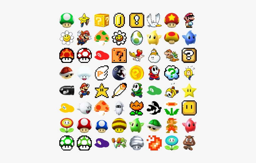 Search - Super Mario Round Badges 1.75" Refrigerator Magnet, transparent png download