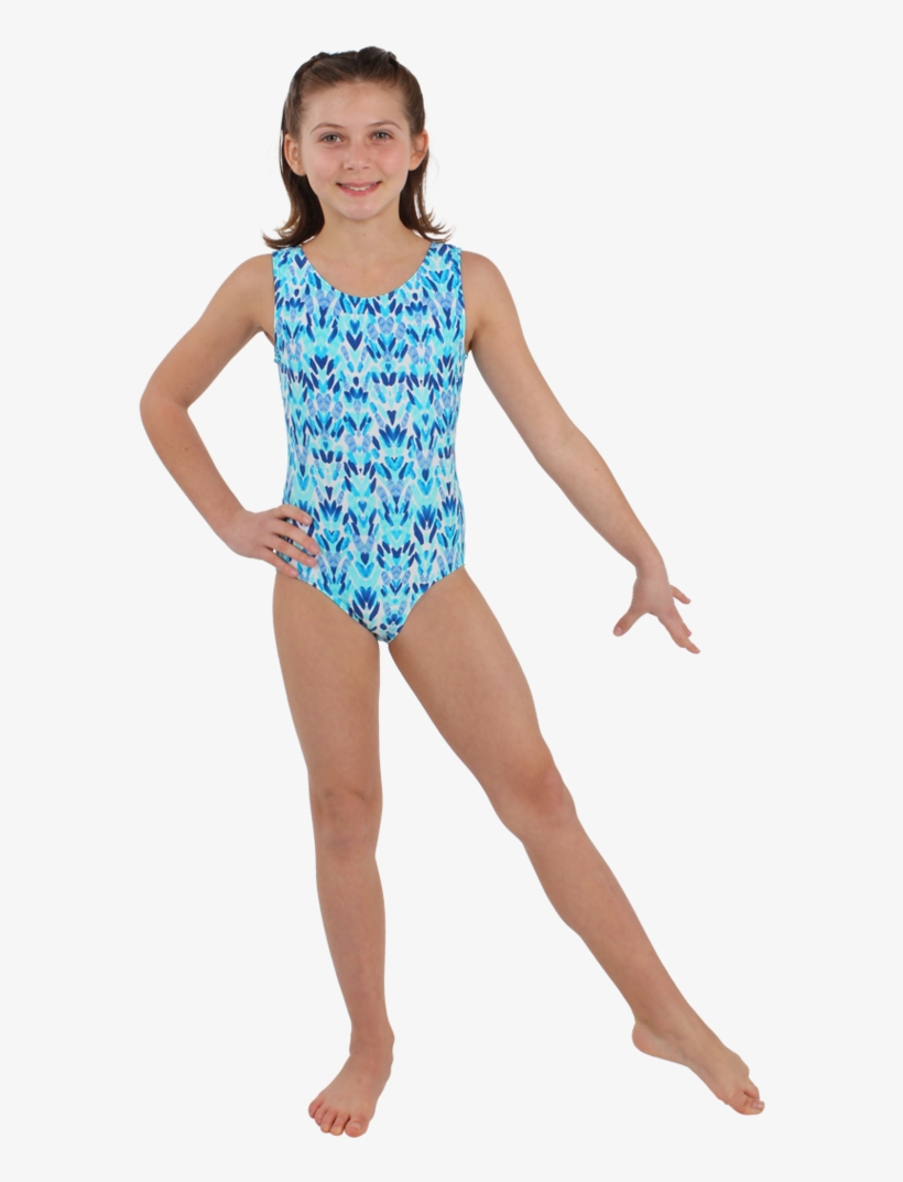 Watercolor Chevron Tank Leotard - Watercolor Painting, transparent png download