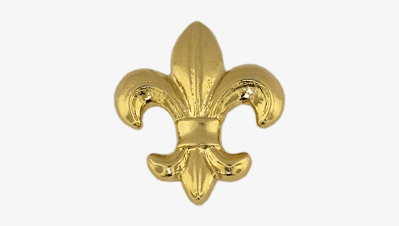 Gold Plated Fleur De Lis Png - Pinmart's Gold Plated Fleur-de-lis Flower, transparent png download