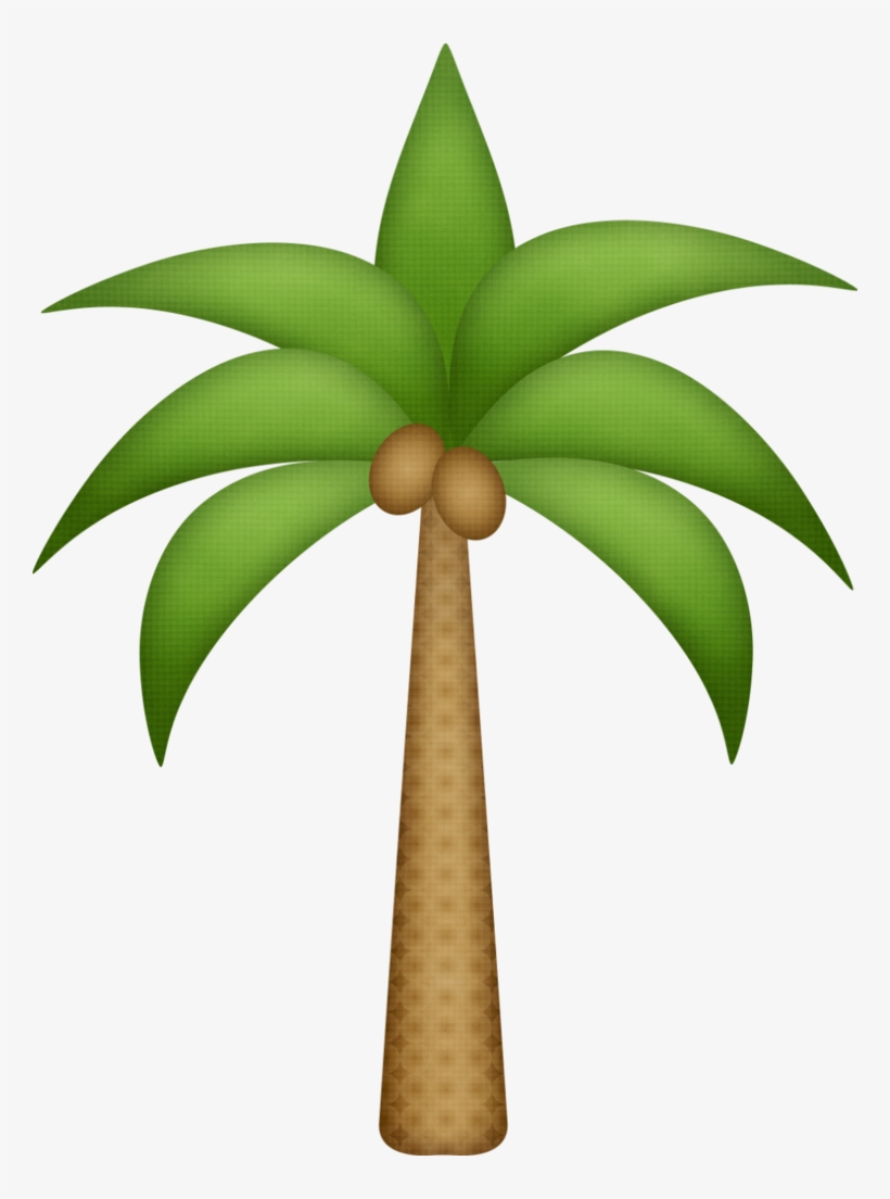 Luau Clipart Green Palm Leaf Frames Illustrations Hd - Coqueiro Para Imprimir, transparent png download