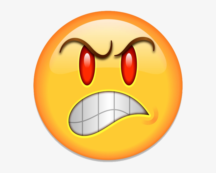 Transparent Emojis Mad - Emoji Of Angry, transparent png download