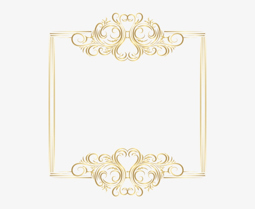Glass Engraving, Gold Frames, Borders And Frames, Frame - Invitation Gold Borders Png, transparent png download
