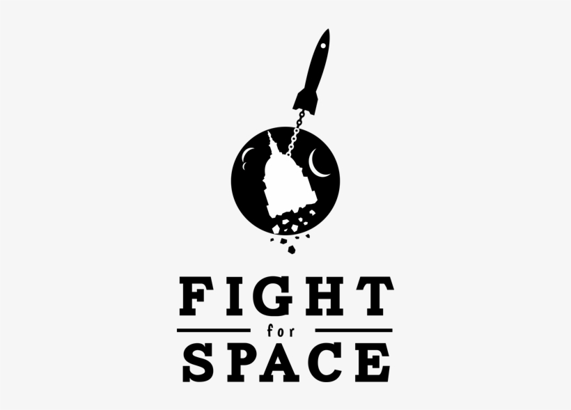 Fight For Space Logo Black - Space Logo Png, transparent png download