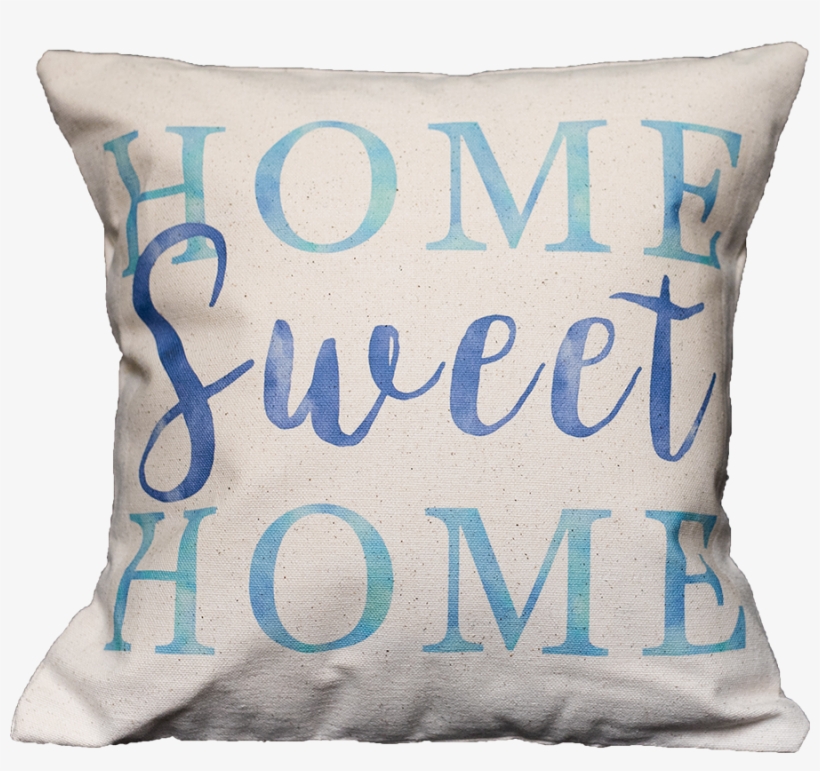 Watercolor Home Sweet Home - Cushion, transparent png download