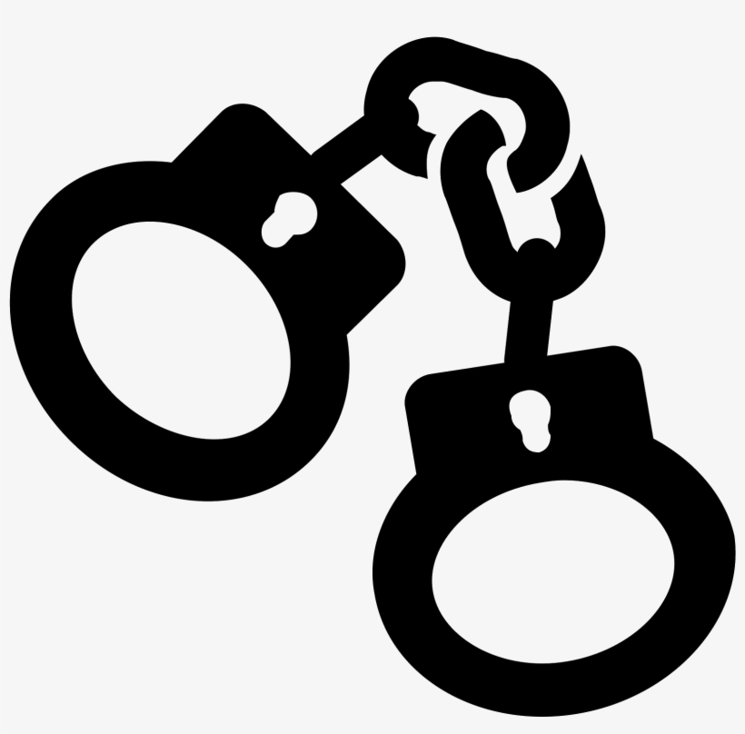 The Icon Is A Picture Of Handcuffs - Polluted Morality Air Pollution Predicts Criminal Activity, transparent png download