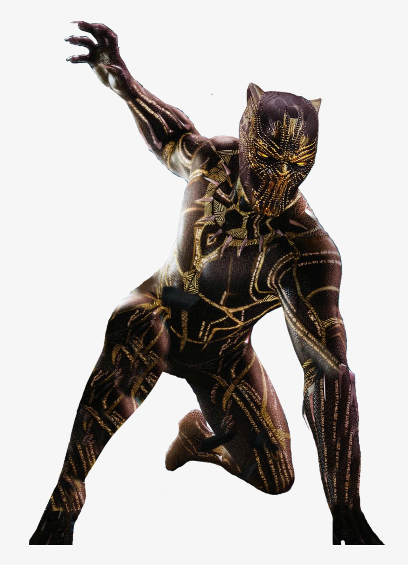 Mcu Black Panther Killmonger Golden Jaguar Png By Davidbksandrade-dbzt8fv - Black Panther Golden Jaguar, transparent png download