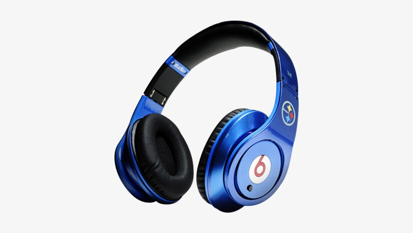 Beats By Dre Studio Nfl Pittsburgh Steelers Headphones - Beats Blue Headphones Png, transparent png download