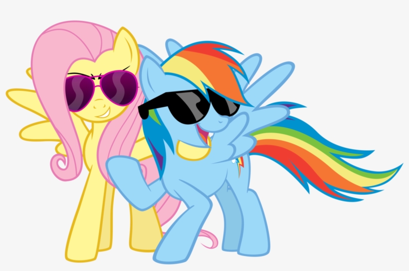 Still Swag - - Mlp Fluttershy And Rainbow Dash, transparent png download
