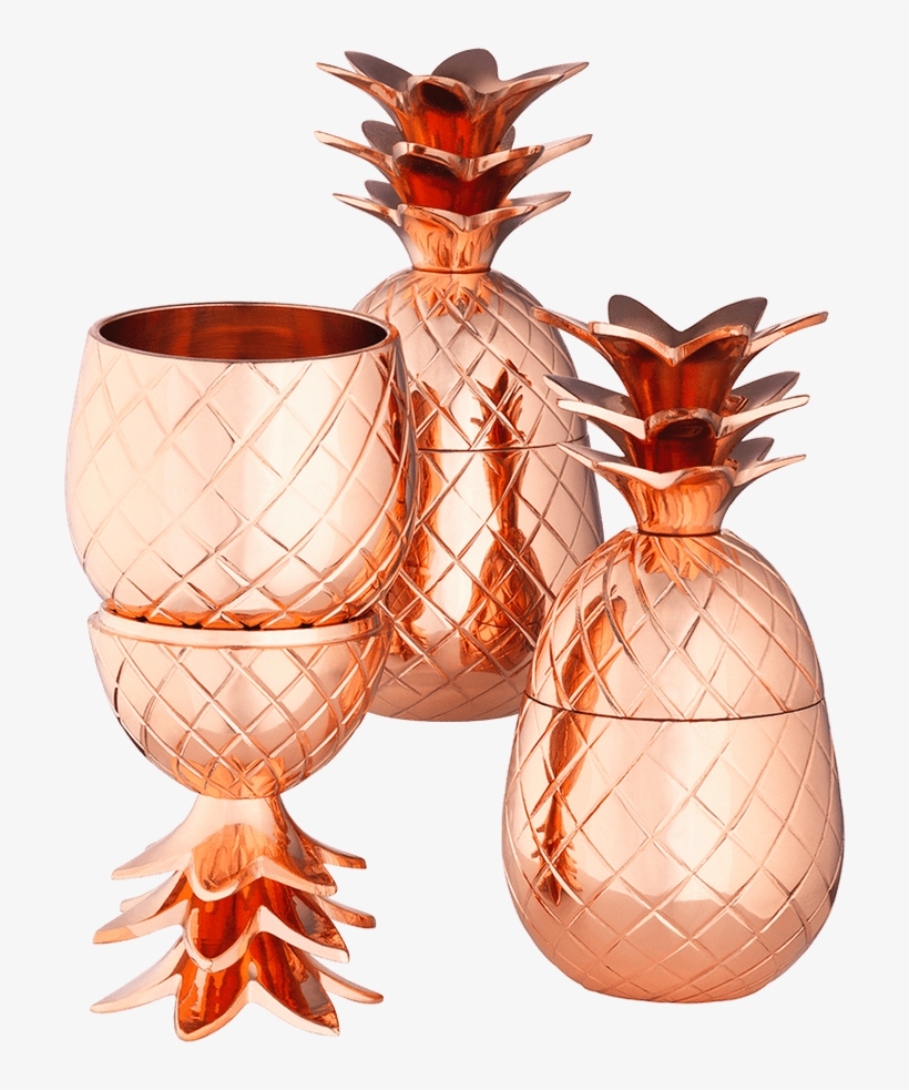 Copper Mini Pineapples Cups - Taza Absolut Elyx, transparent png download