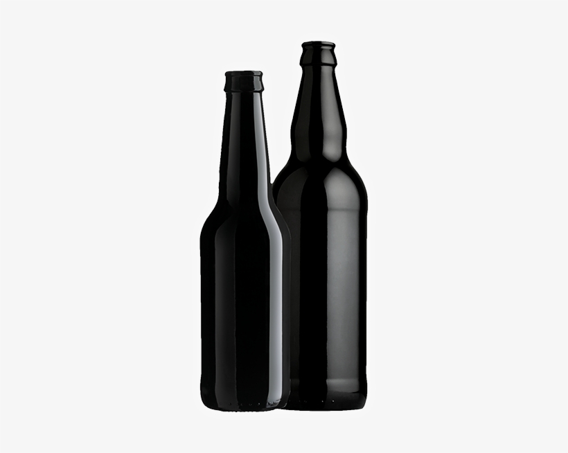 Black Is Back Available Now 330ml & 500ml Black Glass - Glass Bottle, transparent png download