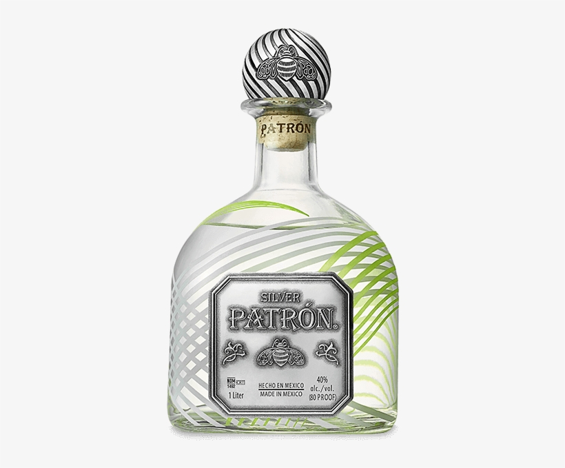 2018 Limited Edition Patrón Silver 1 Liter - Tequila, transparent png download