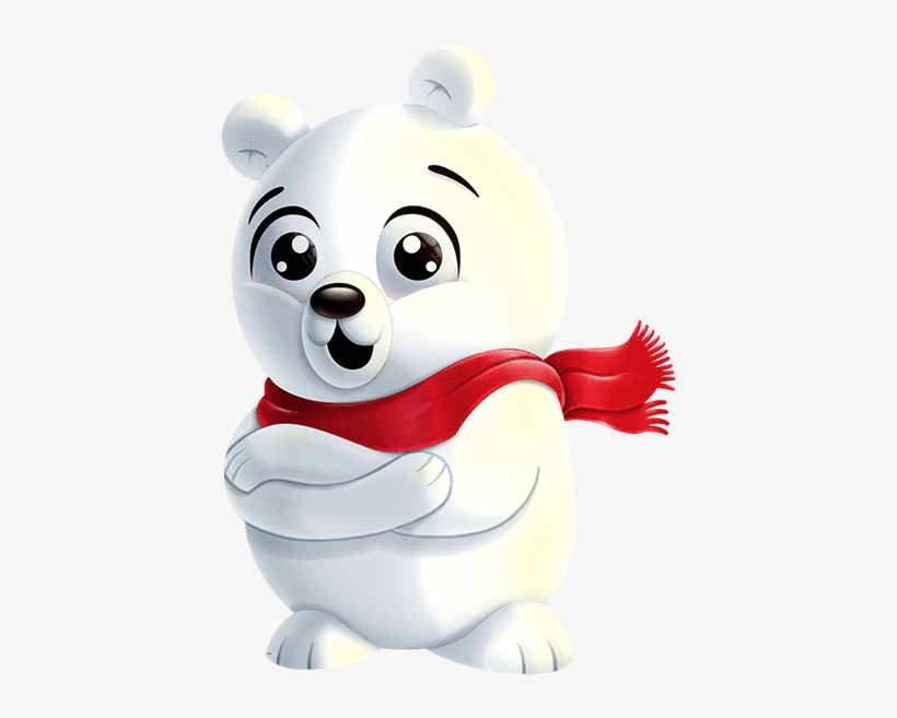 Snuggle N Hug Polarbear Illo 650 - Cartoon, transparent png download