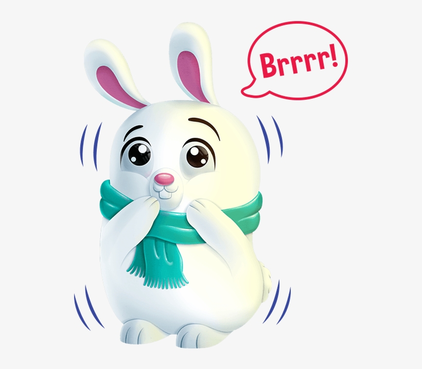 Snuggle N Hug Artic Bunny Illo Brrr Cold 650 - Domestic Rabbit, transparent png download