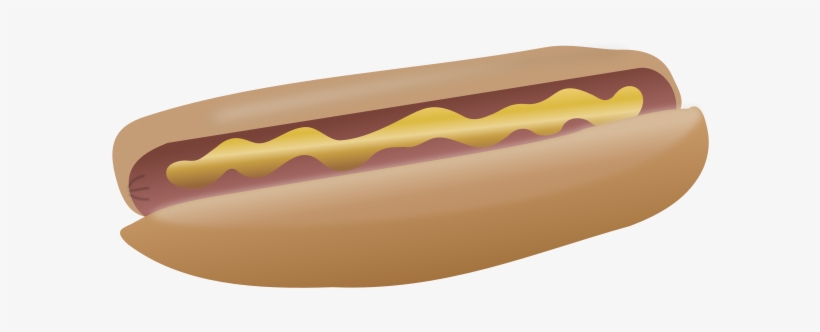 Hot Dog With Mustard Clipart Png, transparent png download