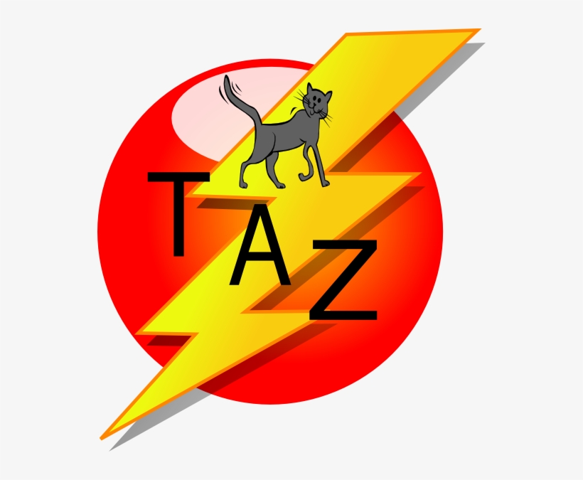 Taz Decal Clip Art - Lightning Clip Art, transparent png download