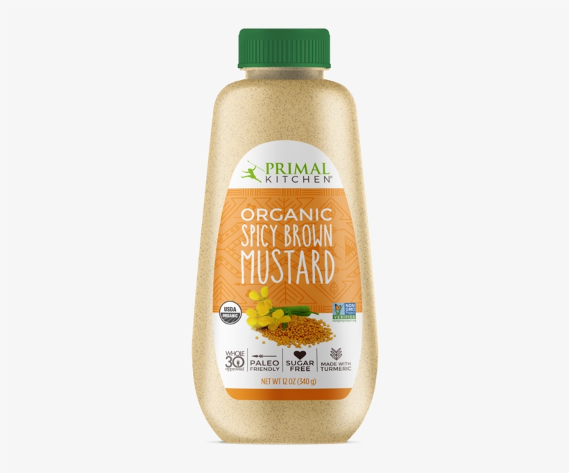What's Inside Organic Spicy Brown Mustard - Mustard, transparent png download