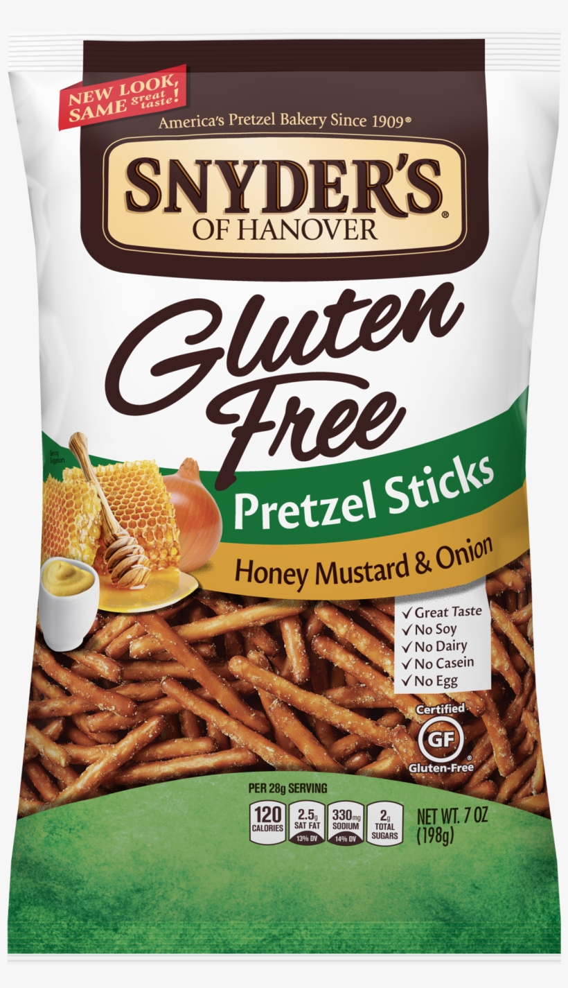 Gluten-free Honey Mustard & Onion Sticks - Gluten Free Pretzel Sticks, transparent png download