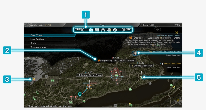 Viewing The Map - Dynasty Warriors 9, transparent png download