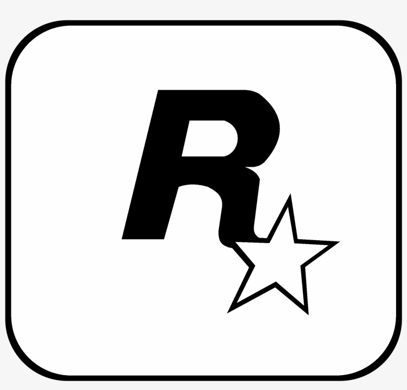 Rockstar Logo Black And White - Rockstar Games Render, transparent png download