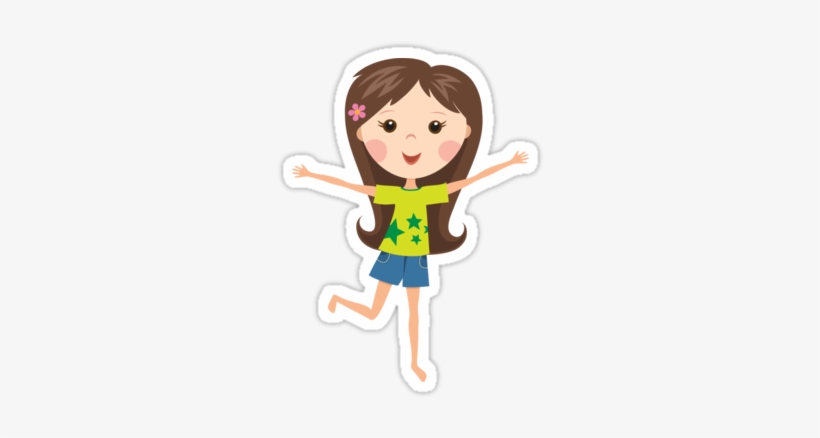 Cute Cartoon Girl Png Photos - Girl Is Cute T Shirt, transparent png download