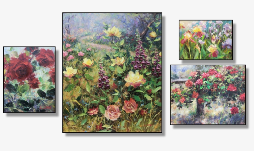 Yağlı Boya Çiçek Tabloları, transparent png download