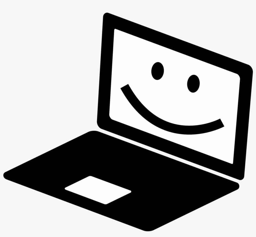 Laptop Clip Art - Black And White Watermelon, transparent png download