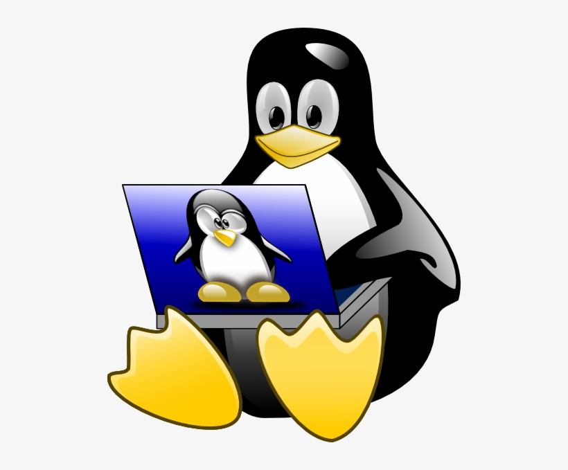 How To Set Use Tux Laptop Clipart, transparent png download