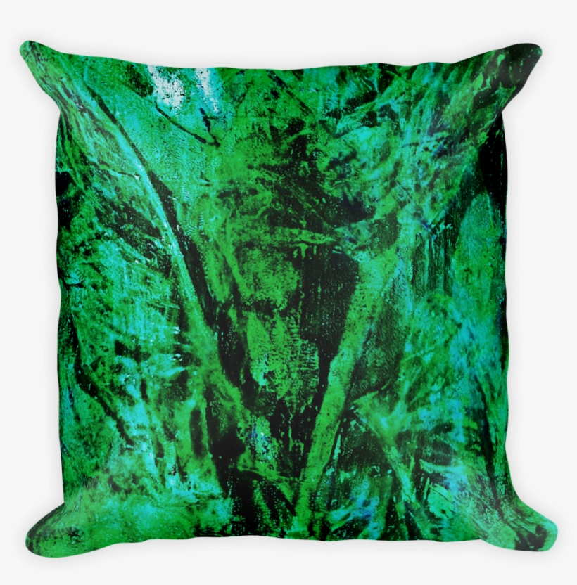 Tropical Leaves Pillow - Pillow, transparent png download