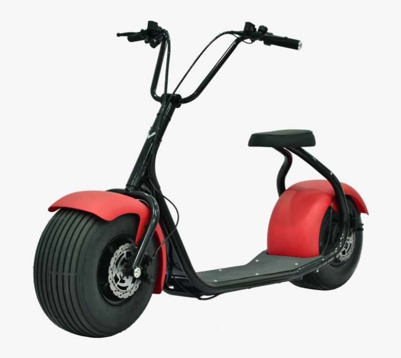 Harley Electric Scooter - Electric Scooter With Big Wheels, transparent png download