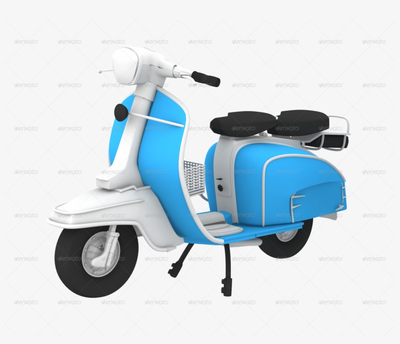 Png Retro Scooter - Scooter, transparent png download