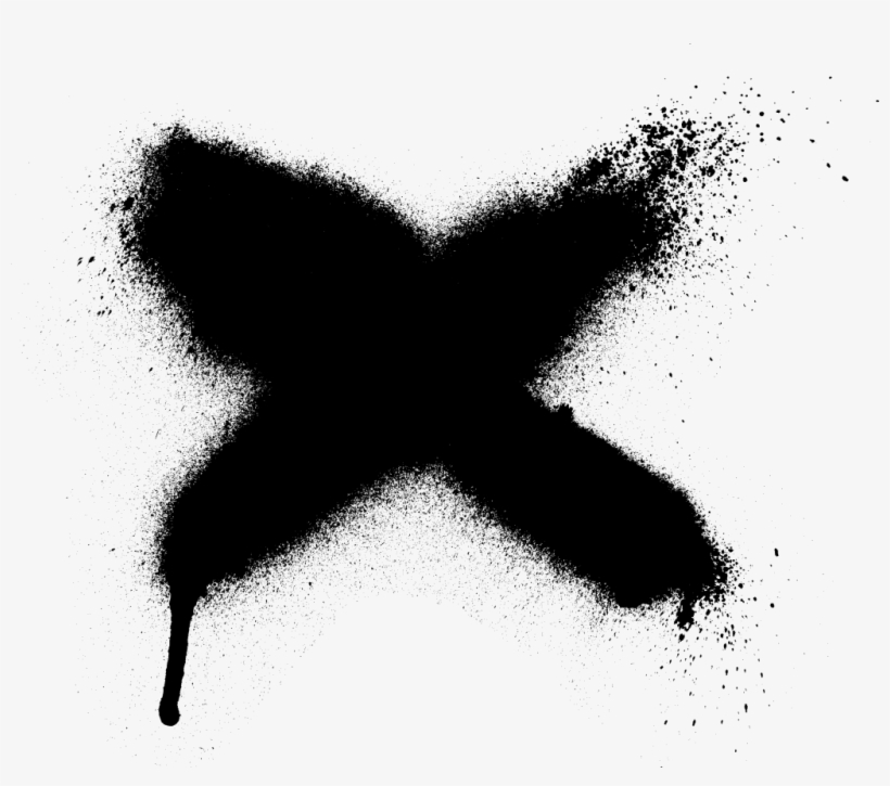 Transparent Spraypaint Pattern - Spray Paint X Png, transparent png download