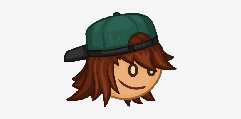 Headbracket Of Scooter - Papa's Games Characters Boys Rudy, transparent png download