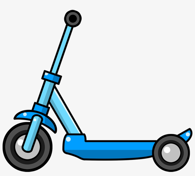 Image 0 Source - Clipart Scooter, transparent png download