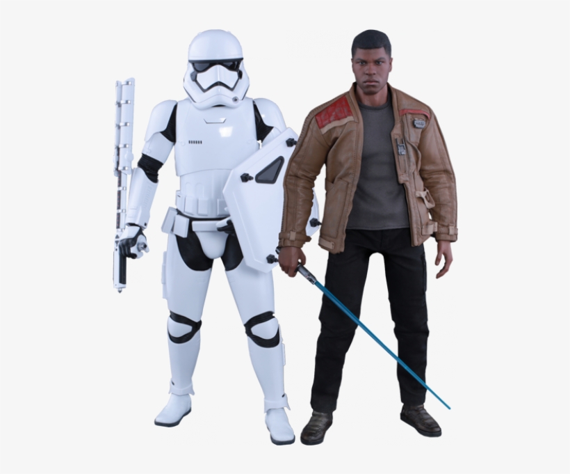 Hot Toys Finn & First Order Riot Control Stormtrooper - Hot Toys Finn And First Order Riot Control Stormtrooper, transparent png download