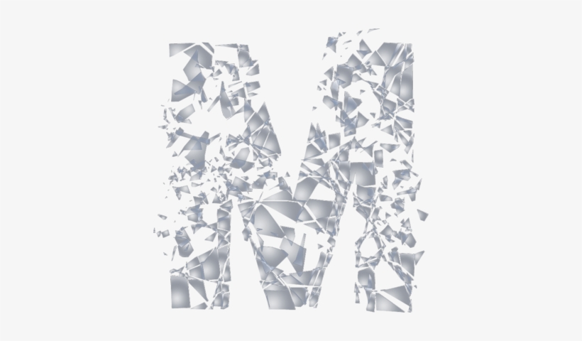 Glass Crack Png Broken Glass Letters Png N For Pinterest - Letters Broken Glass Transparent, transparent png download