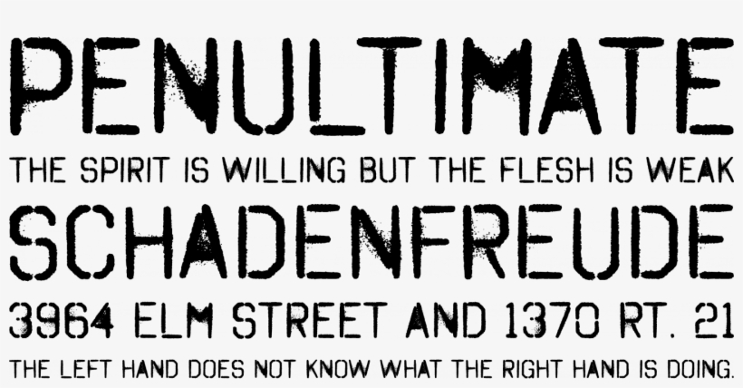 Octin Spraypaint Font Phrases - Architectural Fonts For Autocad, transparent png download