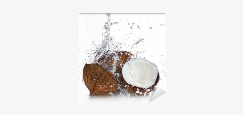 Cracked Coconut With Splashing Water Wall Mural • Pixers® - Hair Chemist Coconut Oil Revitalising Conditioner 300ml, transparent png download