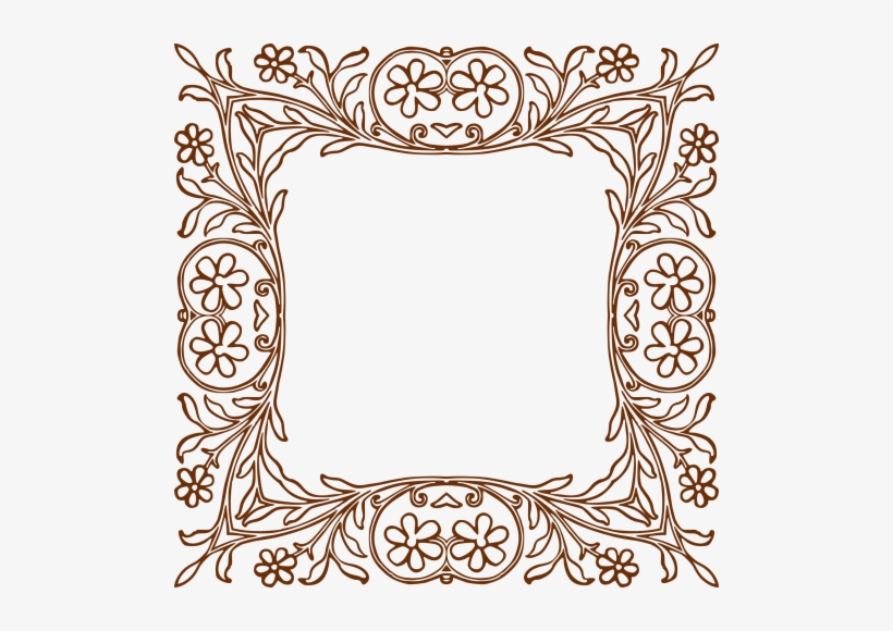 Floral Frame Png Transparent Image - Portable Network Graphics, transparent png download