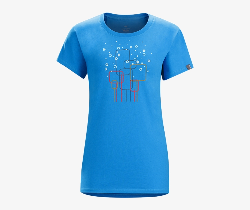Falling Snow T Shirt Women's Women's Cotton T Shirt - Arc Teryx Falling Snow S/s T Shirt Xl, transparent png download