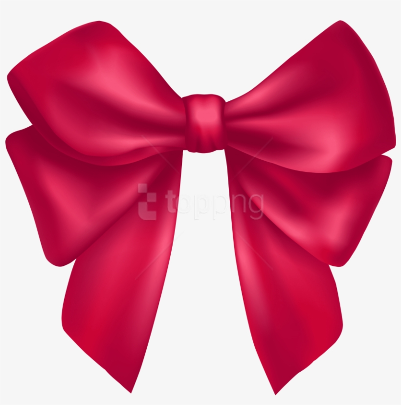 Free Png Download Dark Pink Bow Clipart Png Photo Png - Bow Clipart Png, transparent png download