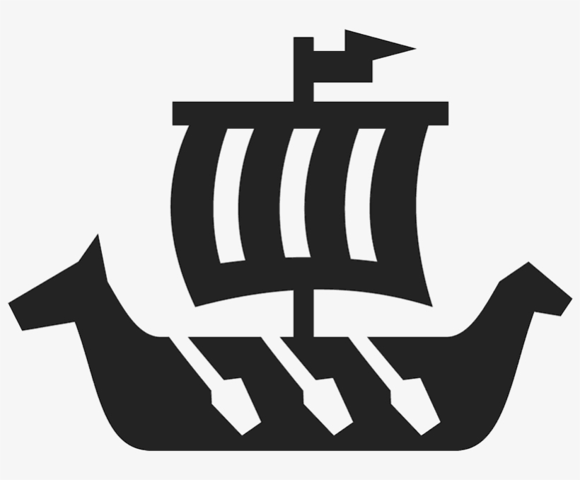Viking Ship Rubber Stamp - Icon, transparent png download
