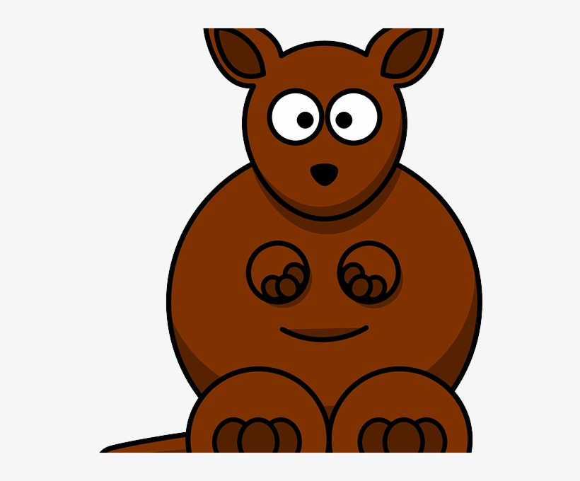 Download Kangaroo For Kids - Cartoon Kangaroo, transparent png download