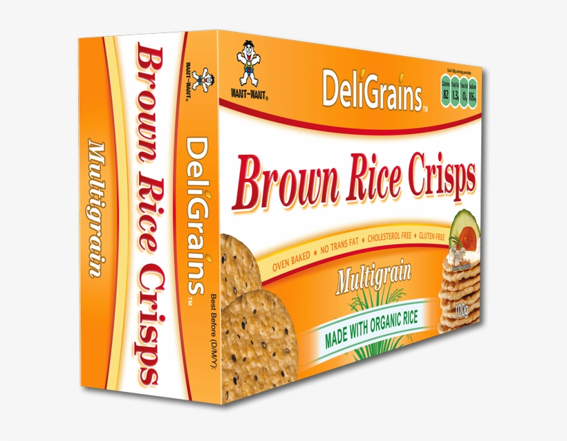 Brown Rice Crisps - Biscuit, transparent png download