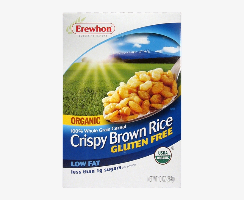 Erewhon Organic Brown Rice Crisp Cereal Box-9 - Tom Brown Porridge With Milk, transparent png download