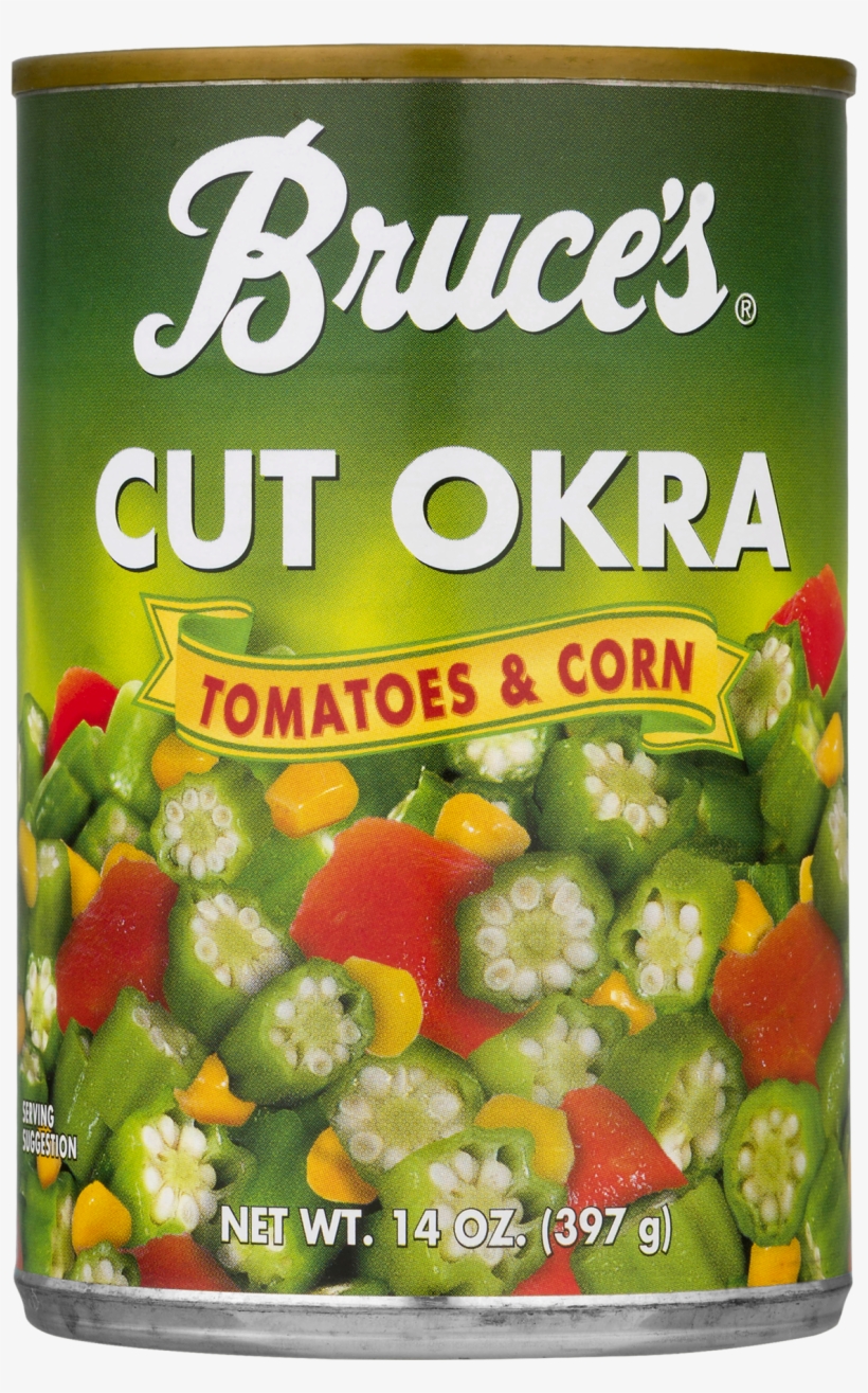 Bruce's Cut Okra Tomatoes & Corn, 14 Oz - Bruce's Cut Okra, transparent png download