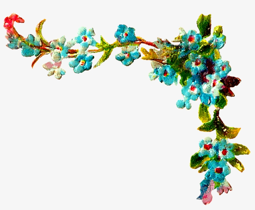 Digital Forget Me Not Flower Downloads - Flower Corner Free, transparent png download