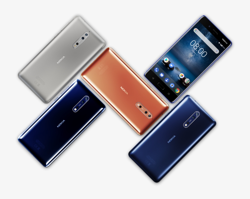 Hmd Global, The Home Of Nokia Phones, Has Announced - Polished Blue Nokia 8, transparent png download