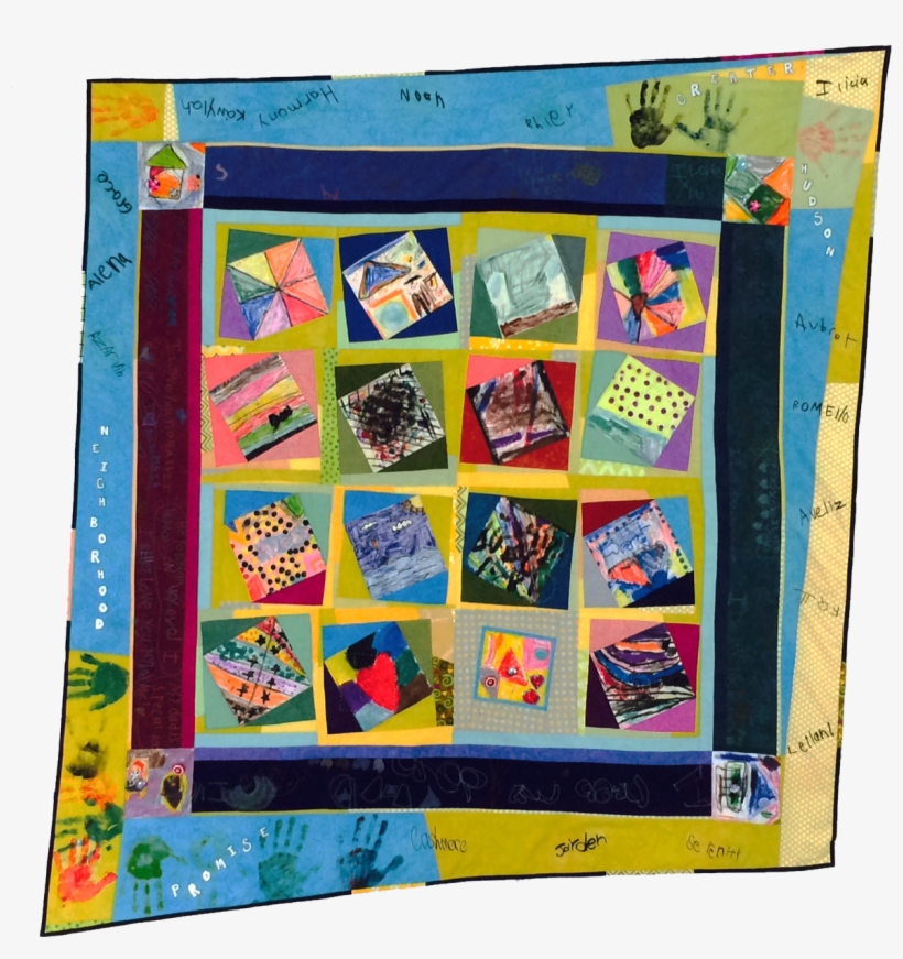 Quilted Wall Hanging Made In Collaboration With Children - Craft, transparent png download