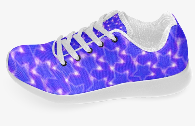 Zappy Blue Sparkling Stars Women's Running Shoes - Running Shoe, transparent png download